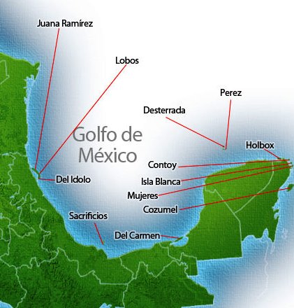 Islas del golfo de México