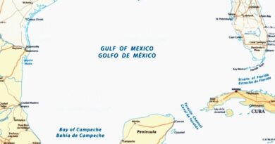 Mapa del golfo de México